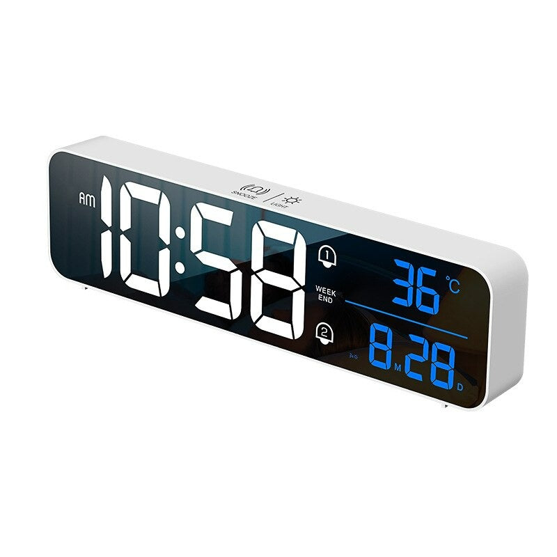 Big LED Digital Alarm Clock Temperature Date Display Desktop Clocks Voice Control Big LED Digital Alarm Clock Temperature Date Display Desktop Clocks Voice Control